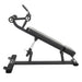 TKO Strength Commercial Ab_Crunch Bench - 875CB-BK Side view on a white background