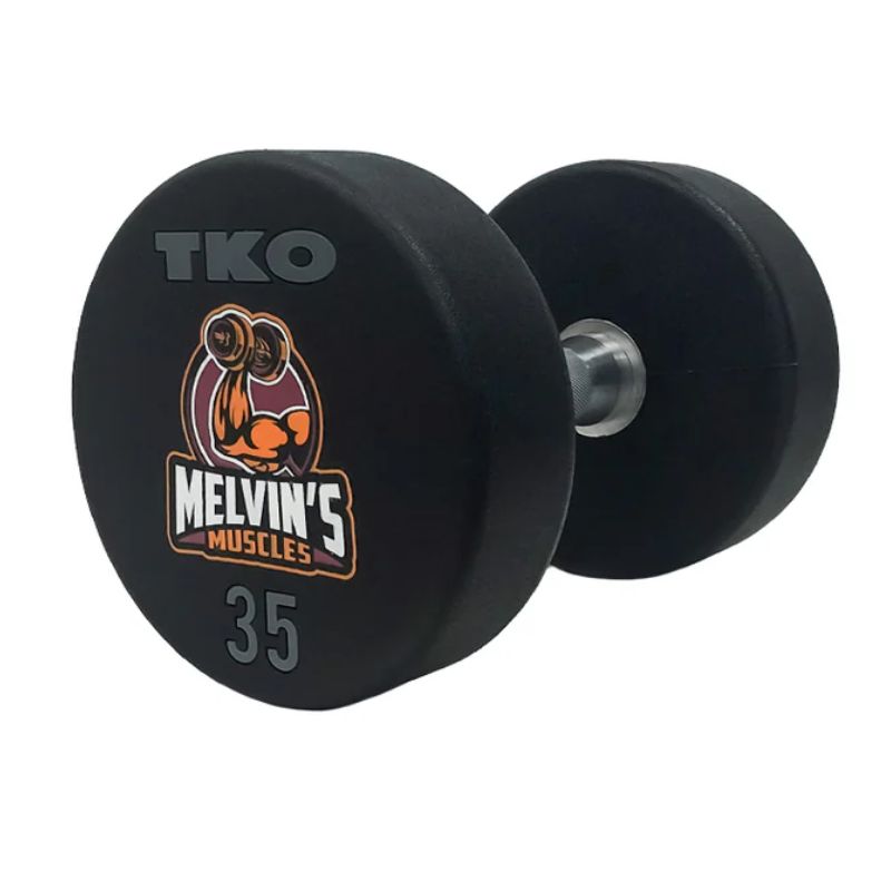 TKO Strength Custom Logo Urethane Dumbbell Sets Logo 3