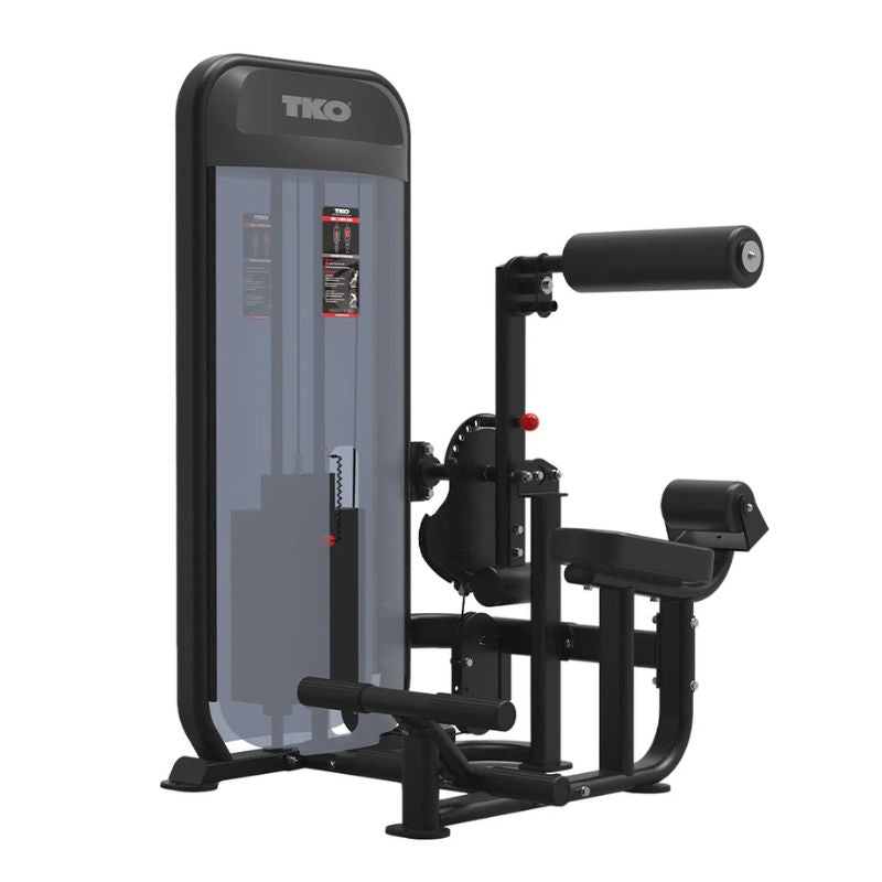 TKO Strength Dual Ab / Low Back Machine - 8804-BK Front View