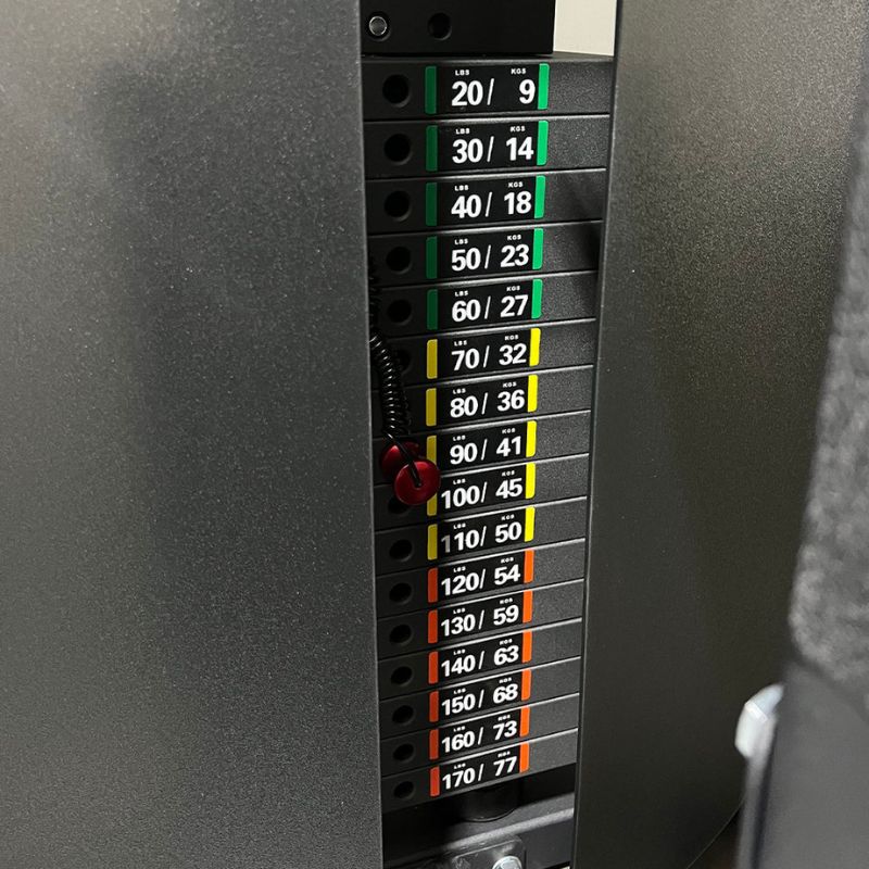 TKO Strength Dual Lat Pulldown _ Mid Row Machine - 8801-BK 170lb weight stack
