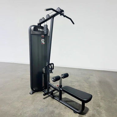 TKO Strength Dual Lat Pulldown _ Mid Row Machine - 8801-BK Side View inside Gym