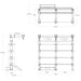 TKO Strength Freestanding Double Bay - DB-DSUB-8FS Dimensions