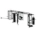 TKO Strength Functional Trainer+Boxing+Rebounder+Power Rack Station - 9901 Black Finish