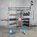 TKO Strength Group Functional Corner Unit - 9906 Graphite Finish with other Accessories inside Gym