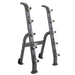 TKO Strength Half Barbell Rack for Rubber Barbells - 845BBR-BK Empty Rack