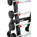 TKO Strength Half Barbell Rack for Rubber Barbells - 845BBR-BK Fixed Curl Barbell Set