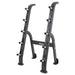 TKO Strength Half Barbell Rack for Rubber Barbells - 845BBR-BK Left Side View Empty Rack