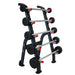 TKO Strength Half Barbell Rack for Rubber Barbells - 845BBR-BK with 20-60lb Fixed Straight Barbell Set
