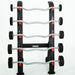 TKO Strength Half Barbell Rack for Rubber Barbells - 845BBR-BK with 20-60lb Front Fixed Curl Barbell Set