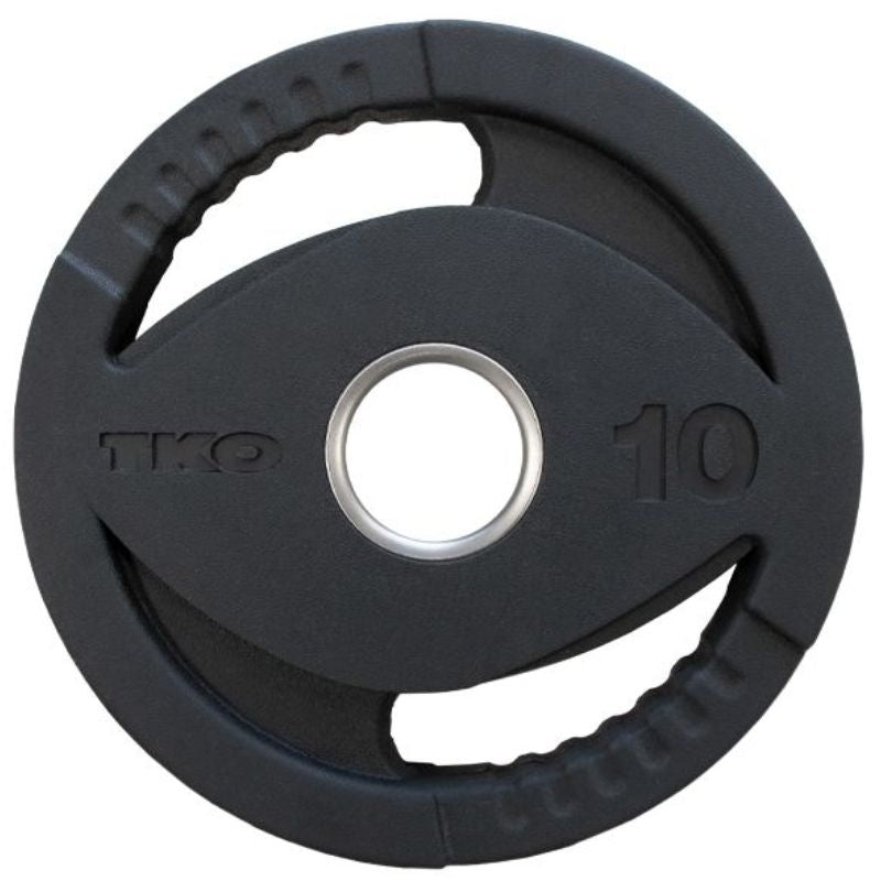 TKO Strength Olympic Rubber Grip Plate  10 lb Rubber Grip Plates
