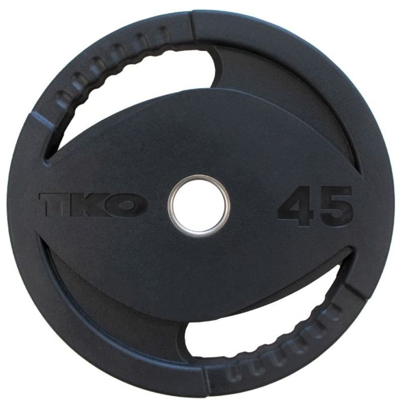 TKO Strength Olympic Rubber Grip Plate  45 lb Rubber Grip Plates