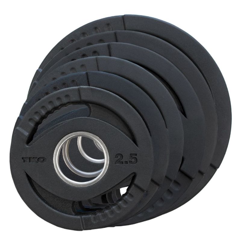 TKO Strength Olympic Rubber Grip Plate Set