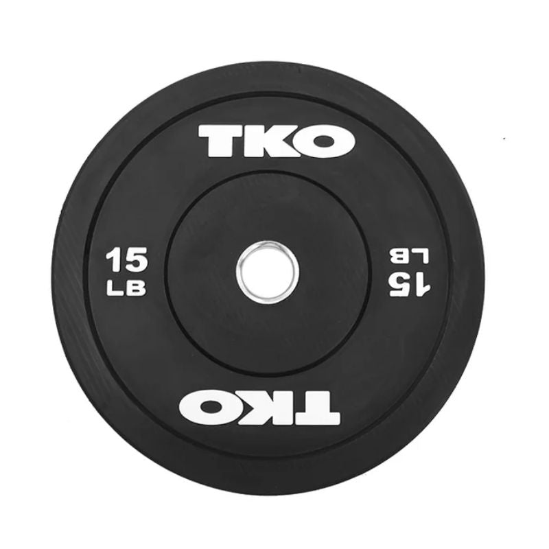 TKO Strength Rubber Bumper Plates 15 lb