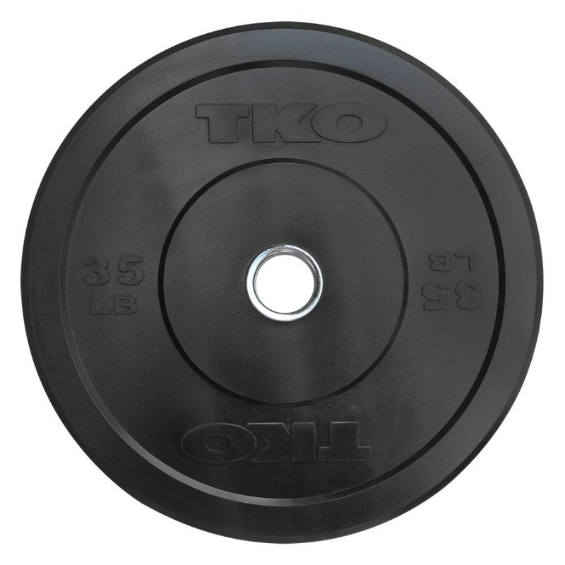 TKO Strength Rubber Bumper Plates Set - 802BP 35 lb Rubber Bumper Plates