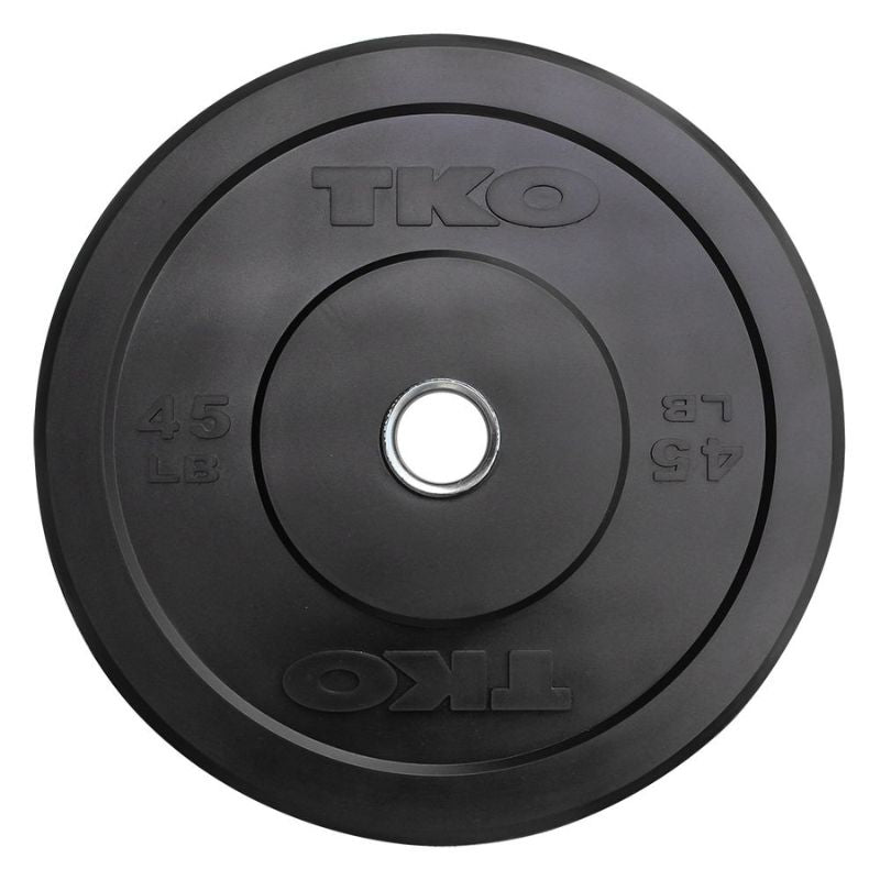 TKO Strength Rubber Bumper Plates Set - 802BP 45 lb Rubber Bumper Plates