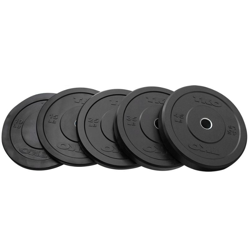 TKO Strength Rubber Bumper Plates Set - 802BP