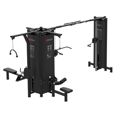 TKO Strength Signature 5-Stack Cable Machine - 7032-B Left Side View