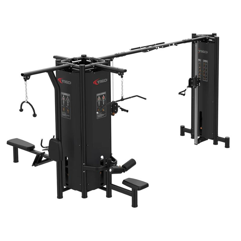 TKO Strength Signature 5-Stack Cable Machine - 7032-B Left Side View
