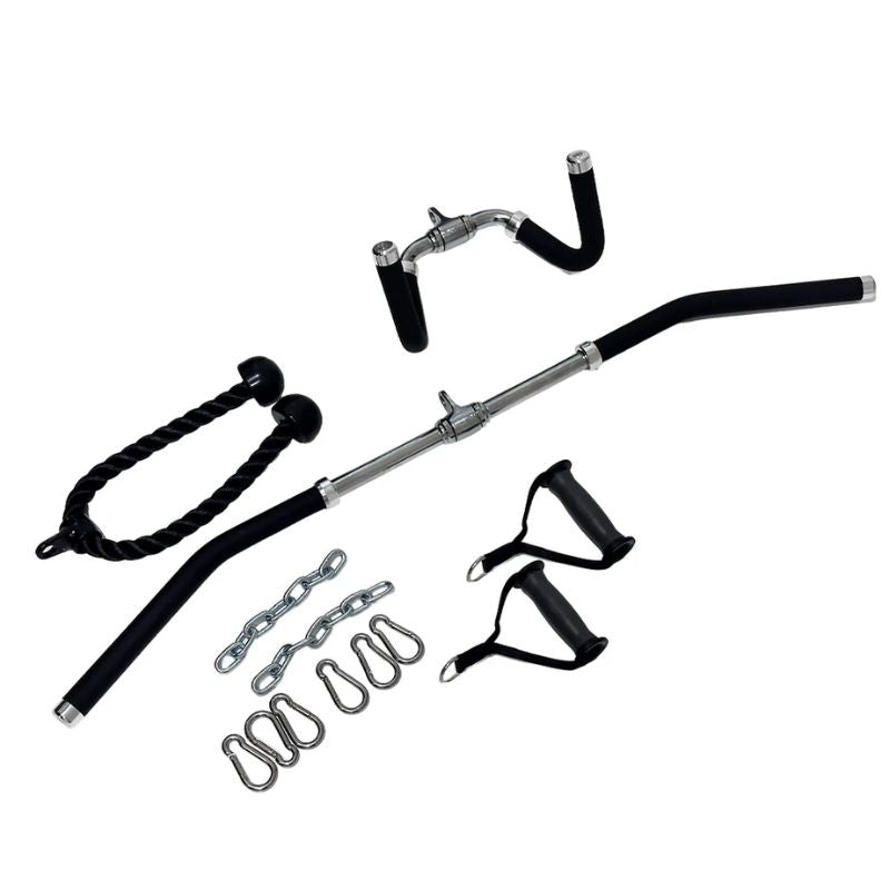 TKO Strength Signature 5-Stack Cable Machine - 7032-B with attachments included