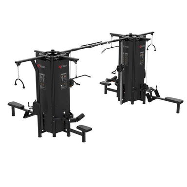 TKO Strength Signature 8-Stack Cable Machine - 7033-B Left Side View