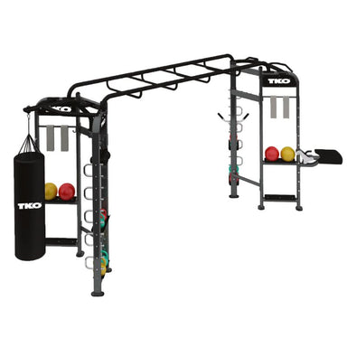 TKO Strength Stretching+Boxing Station - 9904 Black Finish