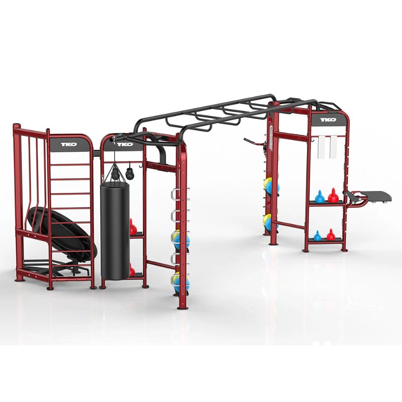 TKO Strength Stretching+Boxing+Rebounder Station - 9903 Red Black Finish