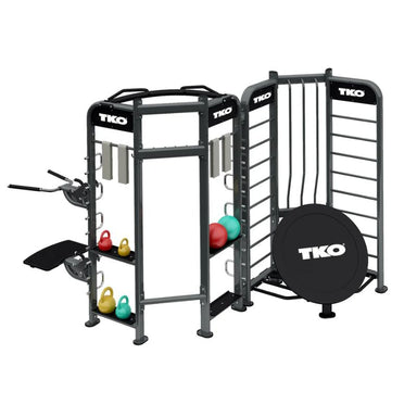 TKO Strength Stretching+Rebounder Station - 9905 Black Finish