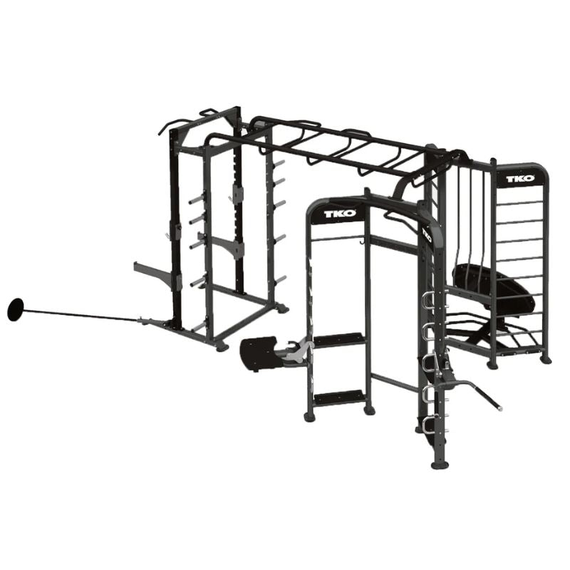 TKO Strength Stretching+Rebounder+Power Rack Station - 9902 Matte Finish