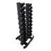 TKO 10 Pair Studio Dumbbell Set with Vertical Rack