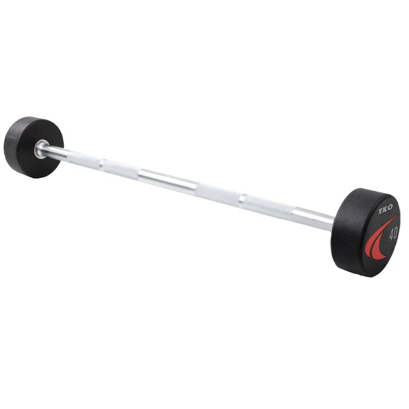 TKO 40lb Signature Fixed Straight Urethane Barbells 