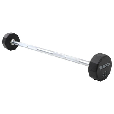 TKO 40lb Urethane Fixed Straight Barbell Set