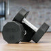 TKO 829TR 10 Sided Pro Rubber Dumbbell Sets 40lb pair inside Gym