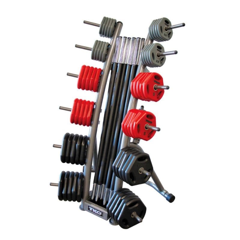 TKO Cardio Pump Group Pack, 10 Sets / Rack | 837CPAC-10 Side View