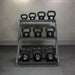 S856-KBV5-50 TKO  5-50lb Vinyl Kettlebell Set with 3 Tier Rack Main