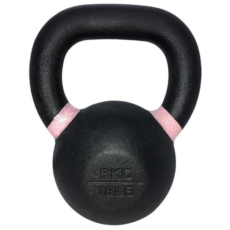 TKO S859-PKB4-36 4kg-36kg Cast Kettlebell Set with 2 Tier Rack 18lb
