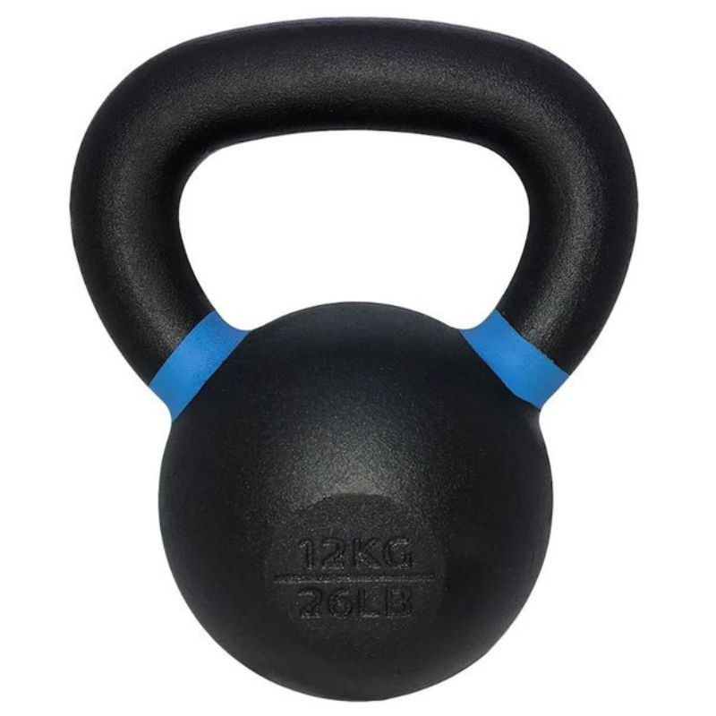 TKO S859-PKB4-36 4kg-36kg Cast Kettlebell Set with 2 Tier Rack 26lb