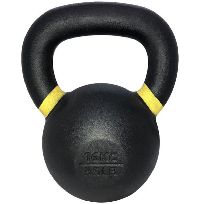 TKO S859-PKB4-36 4kg-36kg Cast Kettlebell Set with 2 Tier Rack 35lb
