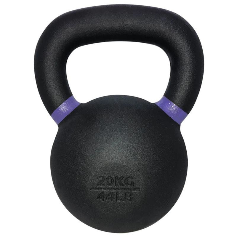 TKO S859-PKB4-36 4kg-36kg Cast Kettlebell Set with 2 Tier Rack 44lb