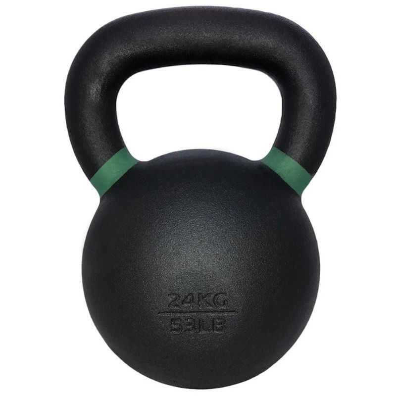TKO S859-PKB4-36 4kg-36kg Cast Kettlebell Set with 2 Tier Rack 53lb