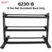 TKO Strength 3-Tier Rail Dumbbell Rack for Hex Dumbbells - 6230-B Rack Only