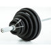 TKO Strength 300Lb Olympic Rubber Plate set w_1,000lb Bar & Collars - 803OR-300K Gallery 3