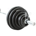 TKO Strength 300Lb Olympic Rubber Plate set w_1,000lb Bar & Collars - 803OR-300K Gallery 5