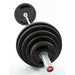 TKO Strength 300Lb Olympic Rubber Plate set w_1,500lb Bar & Collars