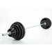 TKO Strength 300Lb Olympic Rubber Plate set w_ 500lb Bar & Collars