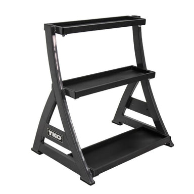TKO Strength 3 Tier Kettlebell Rack - 856KR Left Side Angled View