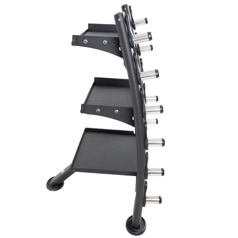 TKO Strength Includes 16 Accessories with Accessory Rack - 848ACRS Side View Empty Rack