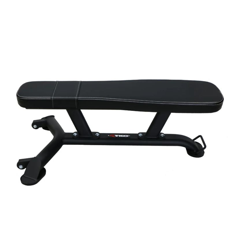 TKO Strength Signature Flat Bench - 7046-G2 Side View on a white background