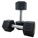 TKO Strength Straight Handle Rubber Hex Dumbbell Set - 804SXR