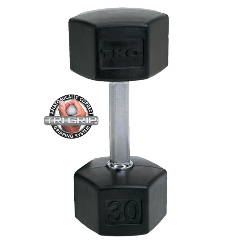 TKO Strength TRI GRIP® HEX DUMBBELL 30 lb