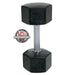 TKO Strength Tri-Grip Rubber Hex Dumbbell Set - 814TXR Details